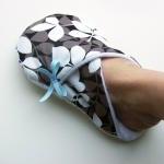 Womens Slippers In Kimono Style, Sizes M In Citron..